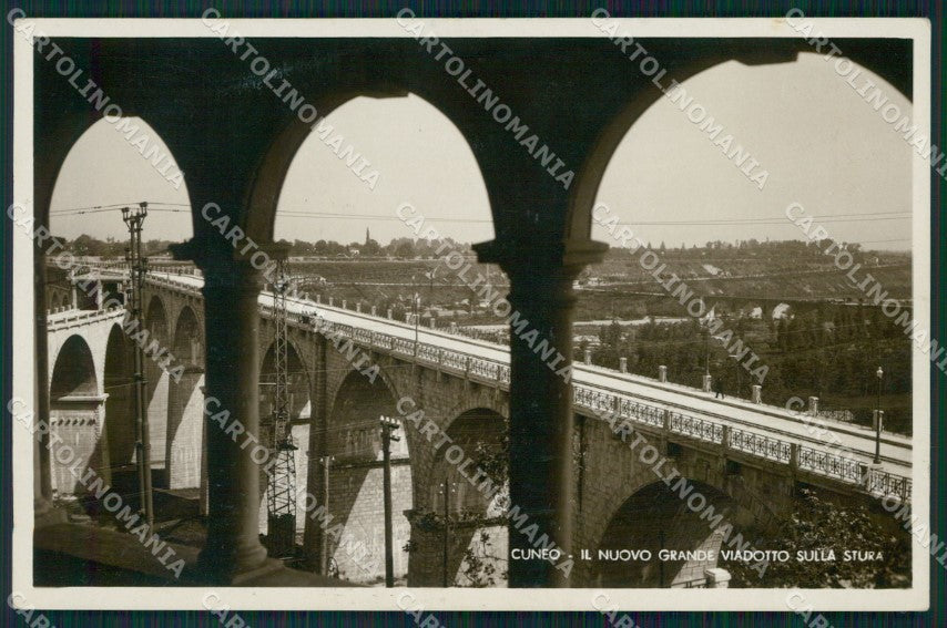 Cuneo città Viadotto sulla Stura Foto cartolina MT5298 – fronte