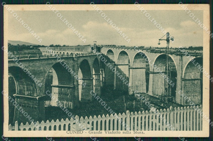 Cuneo città Viadotto sulla Stura cartolina MT5299 – fronte