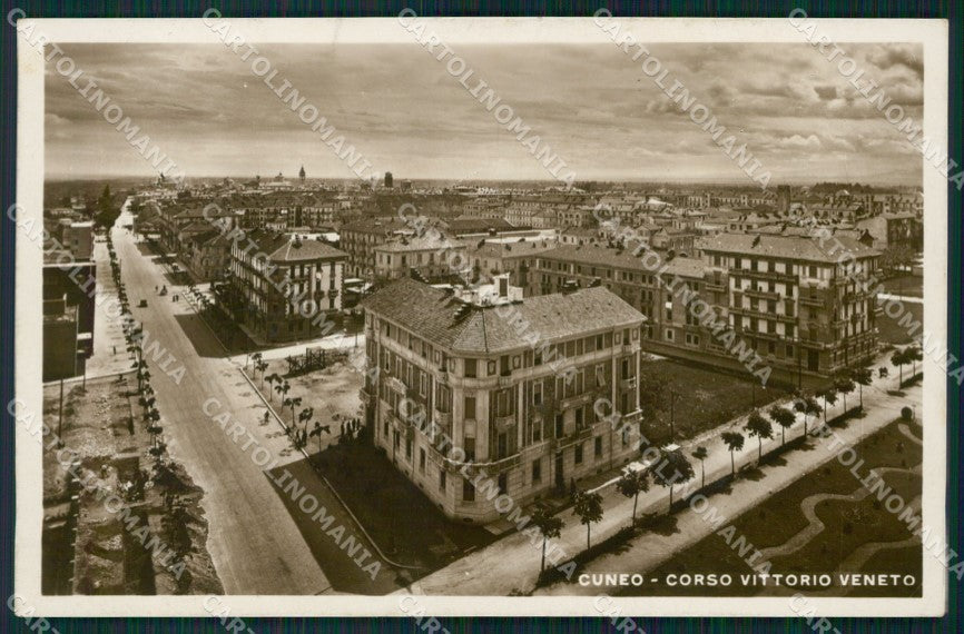 Cuneo Città Corso Vittorio Veneto Foto cartolina MT5317 – fronte