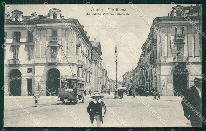 Cuneo Città Via Roma Filovia cartolina MT5331 – fronte