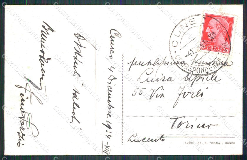 Cuneo Città Stazione Ferroviaria cartolina MT5334 – retro
