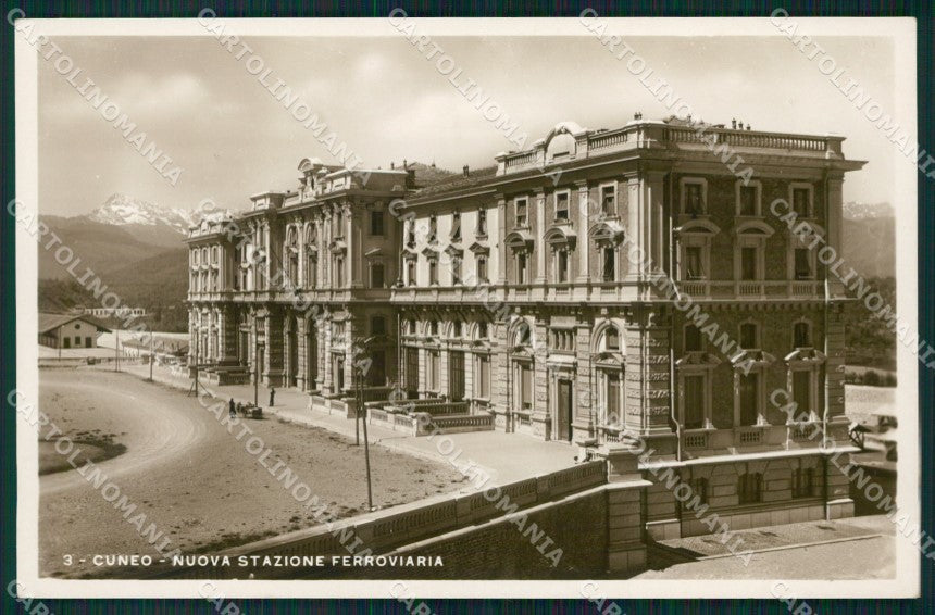 Cuneo Città Stazione Ferroviaria Foto cartolina MT5335 – fronte