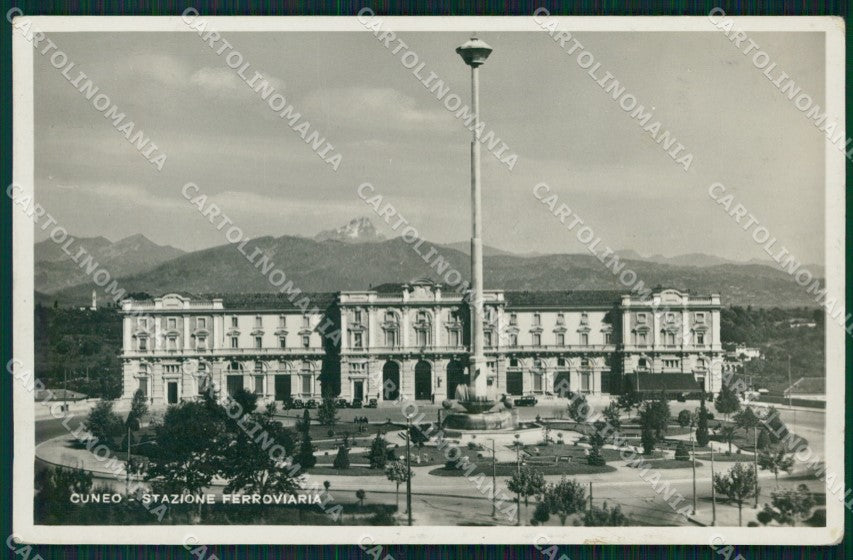 Cuneo Città Stazione Ferroviaria Foto cartolina MT5338 – fronte