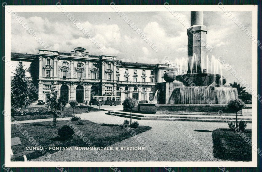 Cuneo Città Stazione Ferroviaria Foto cartolina MT5339 – fronte