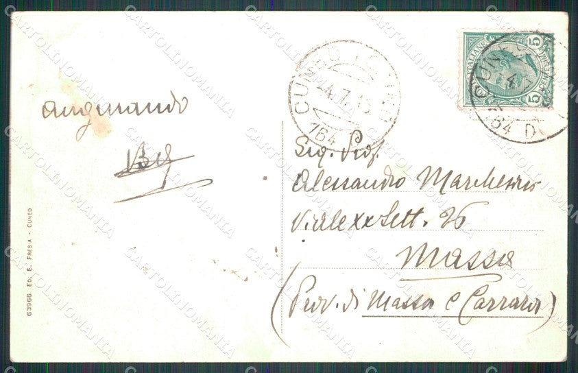 Cuneo Città Piazza Vittorio Emanuele II cartolina MT5350 – retro