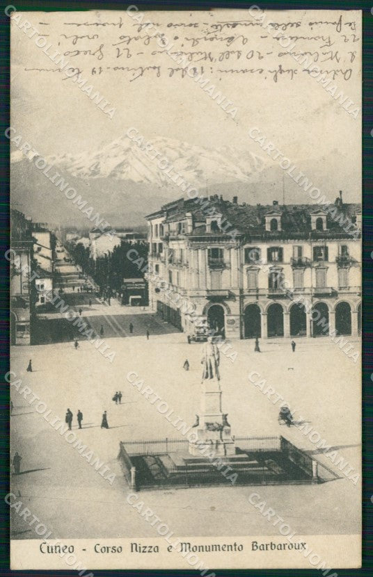 Cuneo Città Corso Nizza PIEGA cartolina MT5353 – fronte