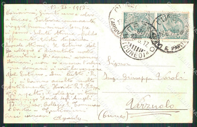 Cuneo Città Corso Nizza PIEGA cartolina MT5353 – retro