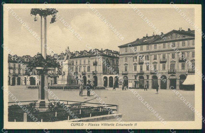 Cuneo Città Piazza Vittorio Emanuele II PIEGHINA cartolina MT5355 – fronte