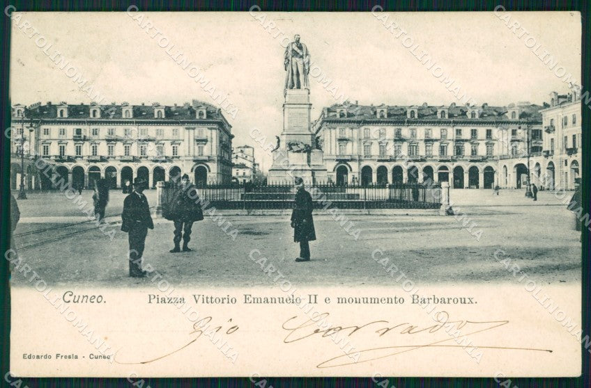 Cuneo Città Piazza Vittorio Emanuele II cartolina MT5356 – fronte
