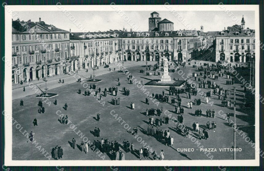 Cuneo Città Piazza Vittorio Foto cartolina MT5361 – fronte