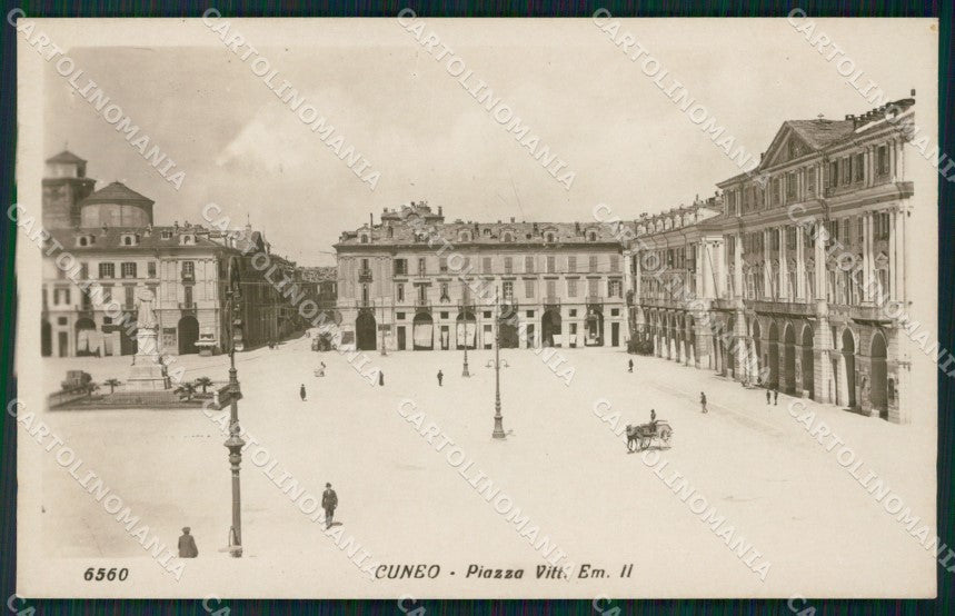 Cuneo Città Piazza Vittorio Emanuele II Foto cartolina MT5366 – fronte