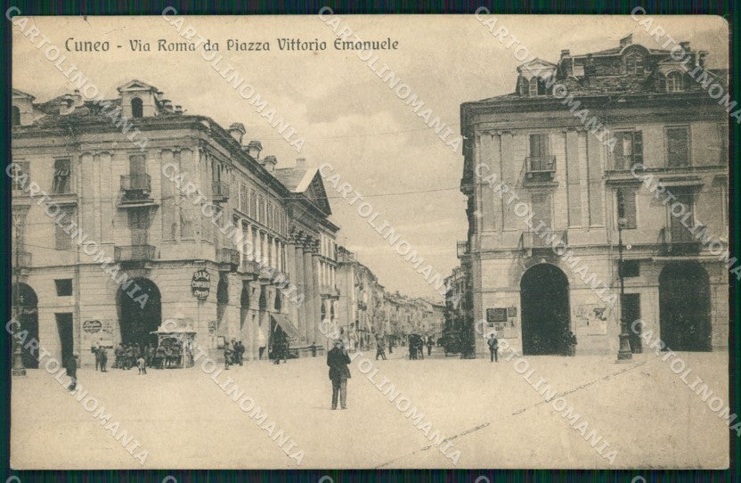 Cuneo Città Via Roma STRAPPINO cartolina MT5369 – fronte
