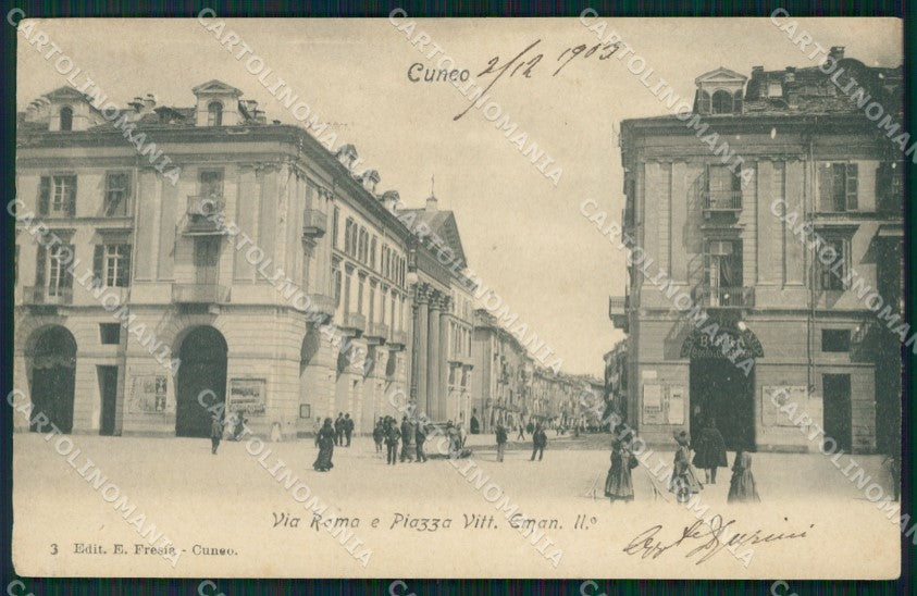 Cuneo Città Via Roma cartolina MT5370 – fronte