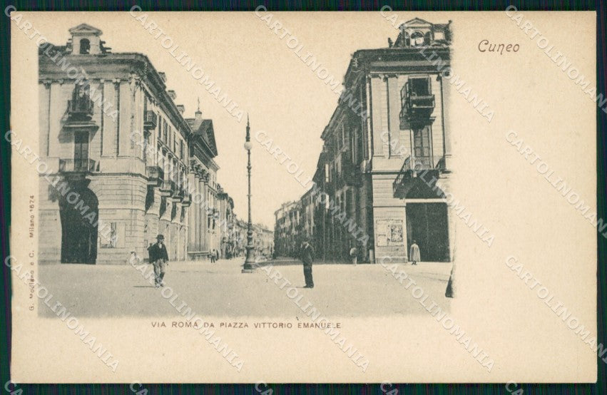 Cuneo Città Via Roma cartolina MT5374 – fronte