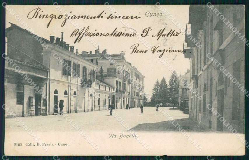 Cuneo Città Via Bonelli cartolina MT5380 – fronte