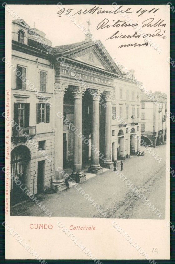 Cuneo Città Cattedrale cartolina MT5384 – fronte