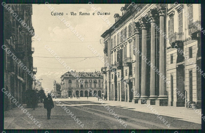 Cuneo Città Via Roma Duomo cartolina MT5388 – fronte