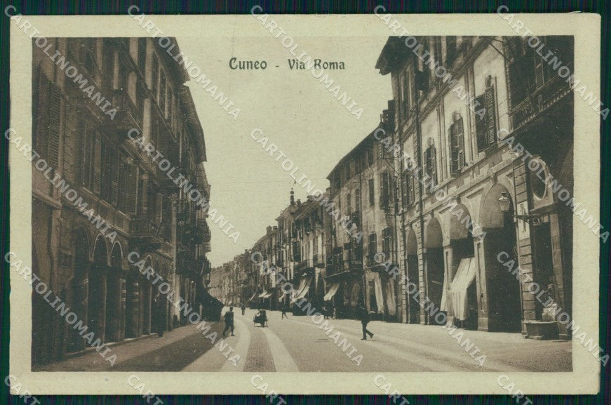 Cuneo Città Via Roma Palazzo Municipale cartolina MT5397 – fronte