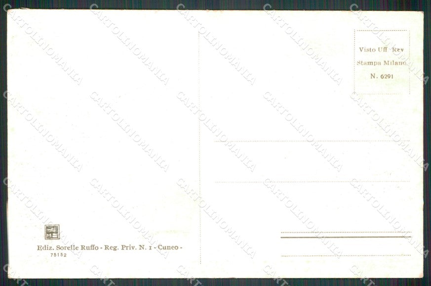 Cuneo Città Via Roma Palazzo Municipale cartolina MT5397 – retro