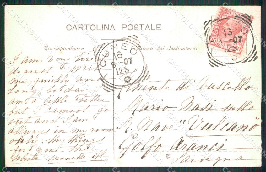 Cuneo Città Corso Nizza cartolina MT5403 – retro