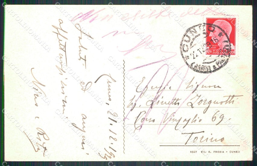 Cuneo Città Corso Nizza cartolina MT5409 – retro