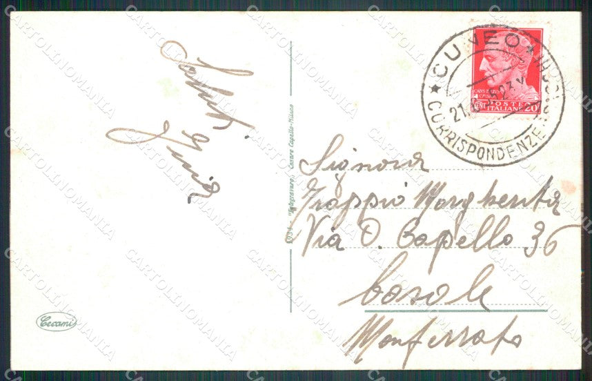 Cuneo Città Corso Nizza cartolina MT5411 – retro
