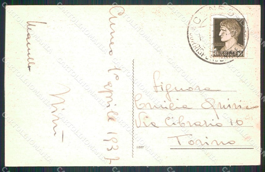 Cuneo Città Chiesa del Sacro Cuore cartolina MT5416 – retro