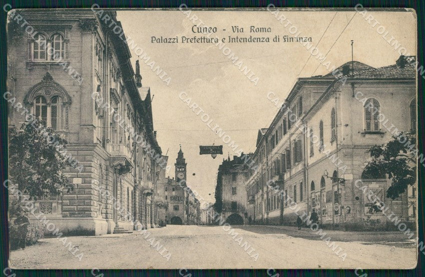 Cuneo Città Prefettura Intendenza di Finanza SCOLLATA cartolina MT5436 – fronte