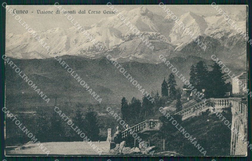 Cuneo Città Corso Gesso cartolina MT5453 – fronte