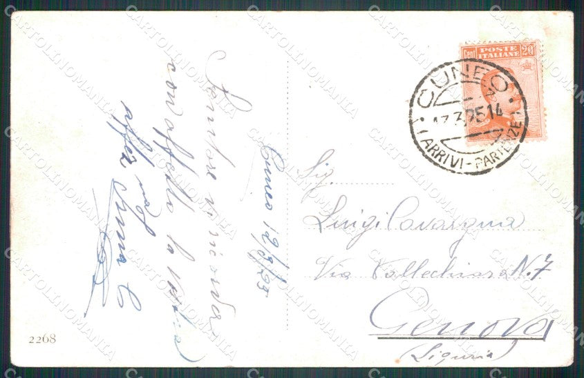 Cuneo Città Salita al Corso Gesso PIEGHINA cartolina MT5458 – retro