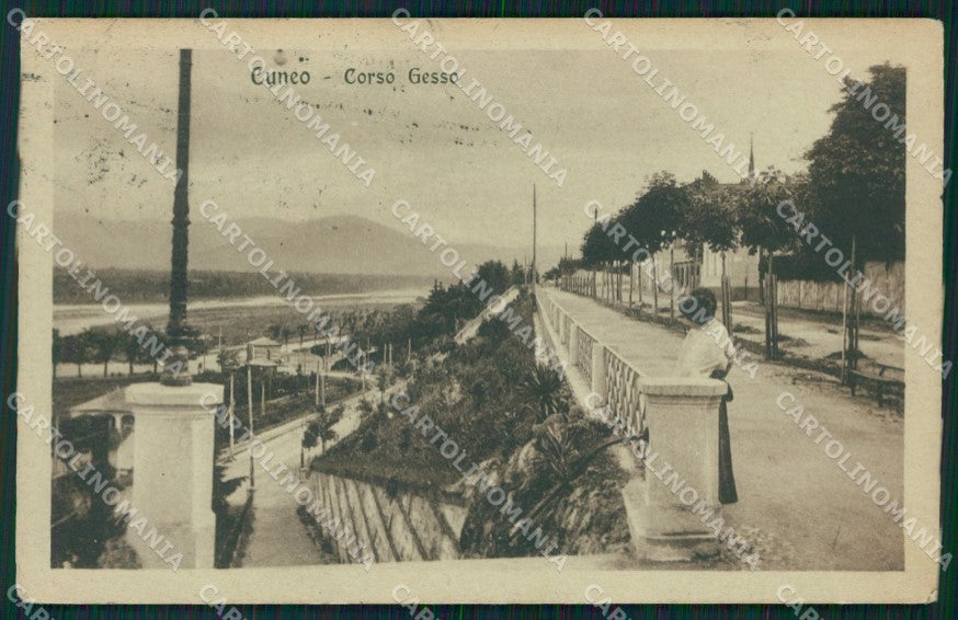 Cuneo Città Corso Gesso cartolina MT5471 – fronte