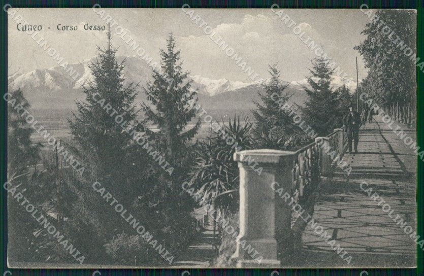 Cuneo Città Corso Gesso cartolina MT5472 – fronte