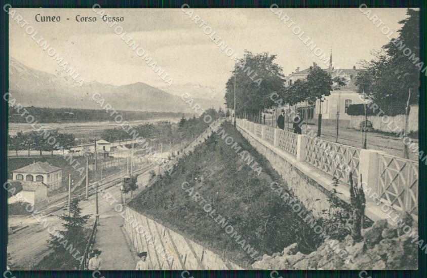 Cuneo Città Corso Gesso cartolina MT5473 – fronte