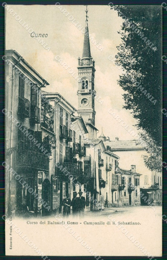 Cuneo Città Campanile di San Sebastiano cartolina MT5479 – fronte