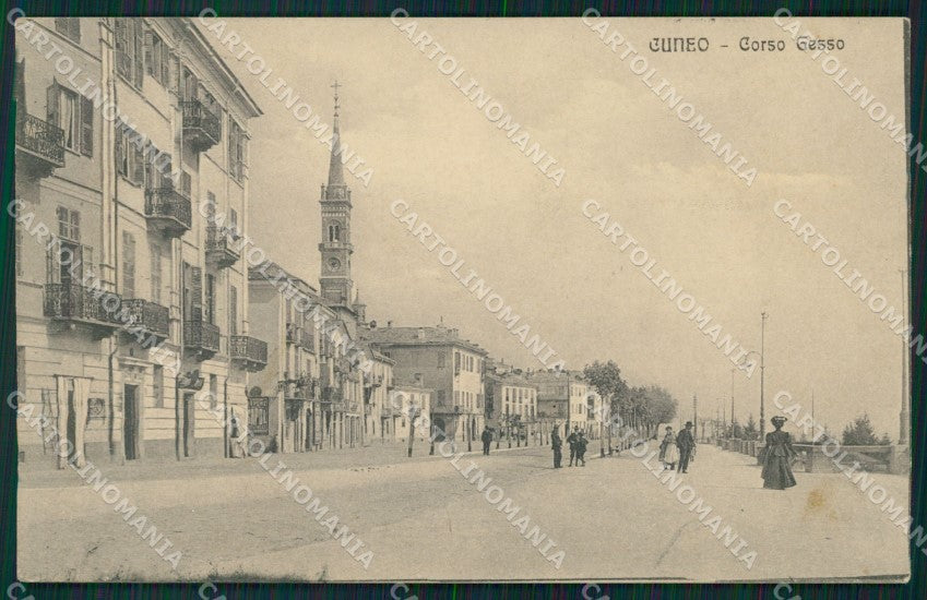 Cuneo Città Corso Gesso cartolina MT5482 – fronte