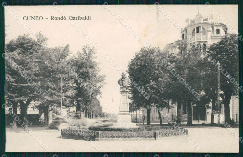 Cuneo Città Rondò Garibaldi cartolina MT5484 – fronte