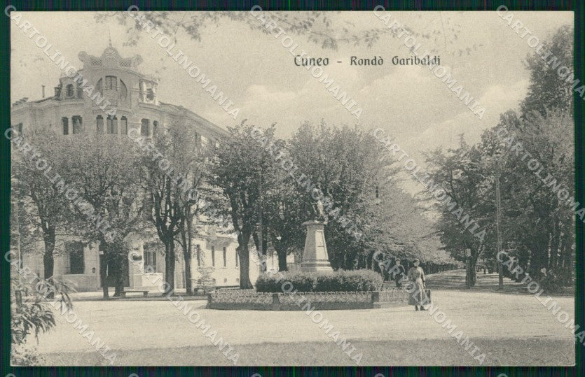 Cuneo Città Rondò Garibaldi cartolina MT5485 – fronte