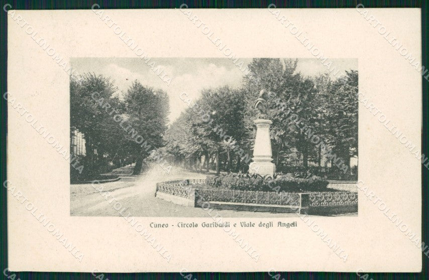 Cuneo Città Circolo Garibaldi Viale degli Angeli cartolina MT5488 – fronte