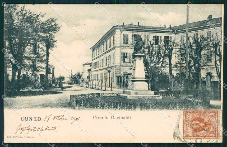 Cuneo Città Circolo Garibaldi cartolina MT5490 – fronte