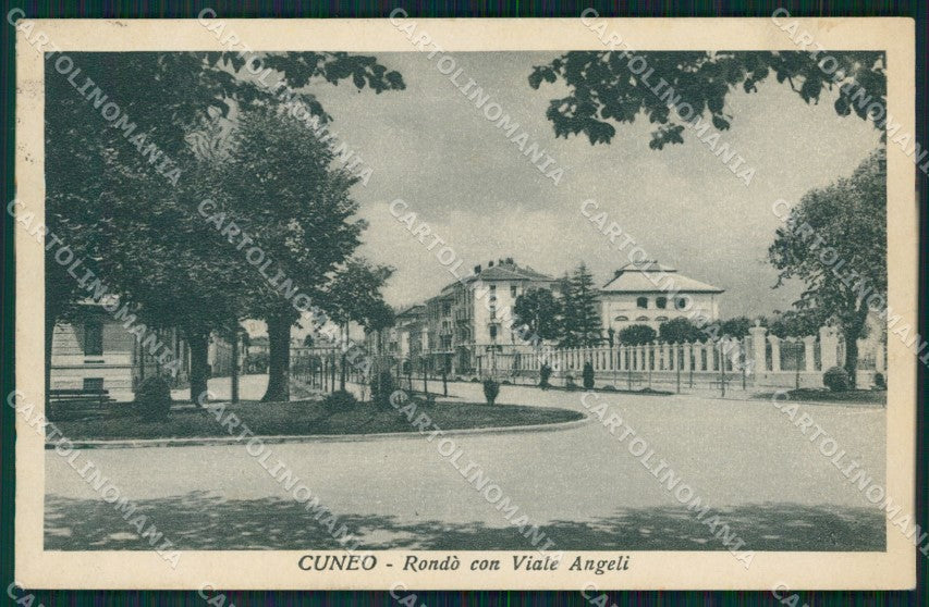 Cuneo Città Circolo Garibaldi Viale degli Angeli cartolina MT5492 – fronte