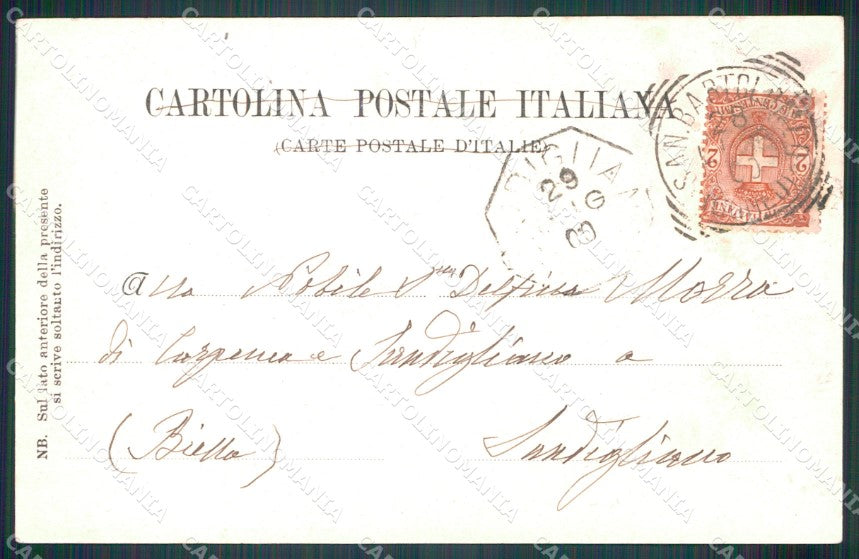 Cuneo Città Collegio dei Tomasini cartolina MT5502 – retro