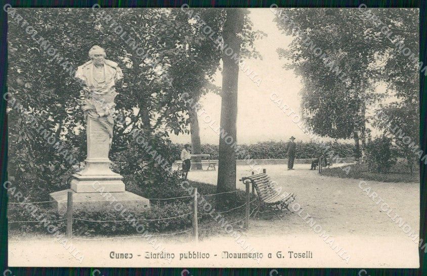 Cuneo Città Giardino Pubblico Monumento Toselli cartolina MT5514 – fronte