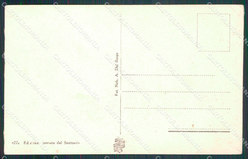 Cuneo Città Santuario Madonna degli Angeli PIEGHINA cartolina MT5532 – retro