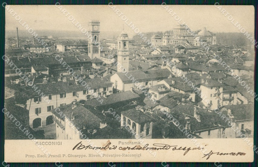 Cuneo Racconigi Panorama cartolina MT5556 – fronte