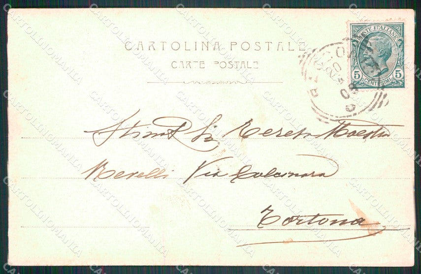 Cuneo Racconigi Panorama cartolina MT5556 – retro