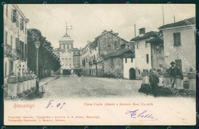 Cuneo Racconigi Corso Carlo Alberto cartolina MT5559 – fronte