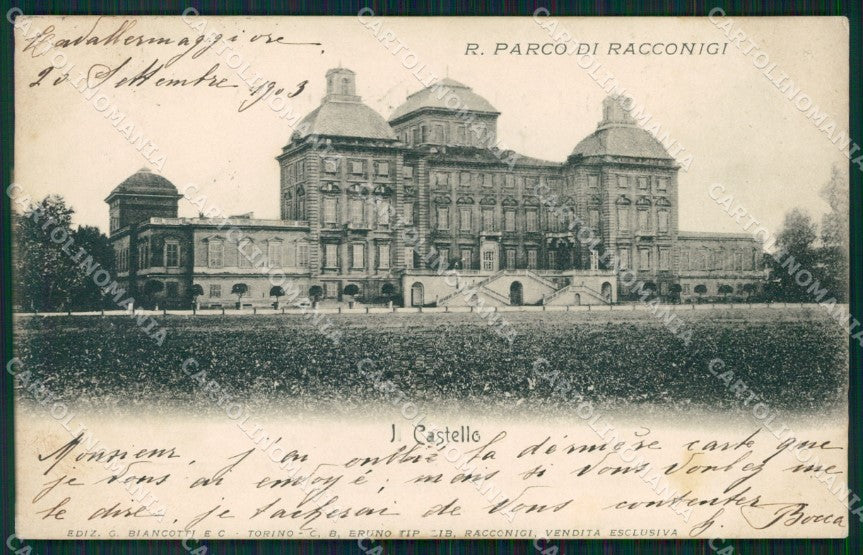 Cuneo Racconigi Castello cartolina MT5566 – fronte