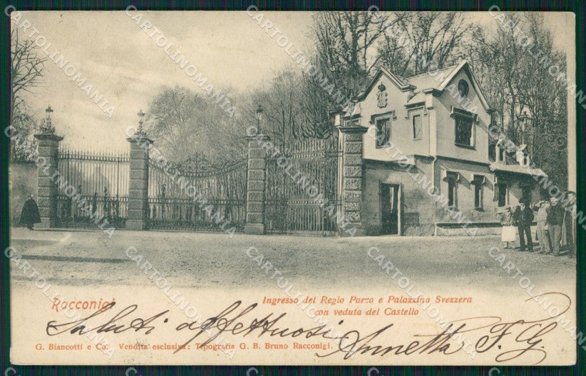 Cuneo Racconigi Castello cartolina MT5568 – fronte