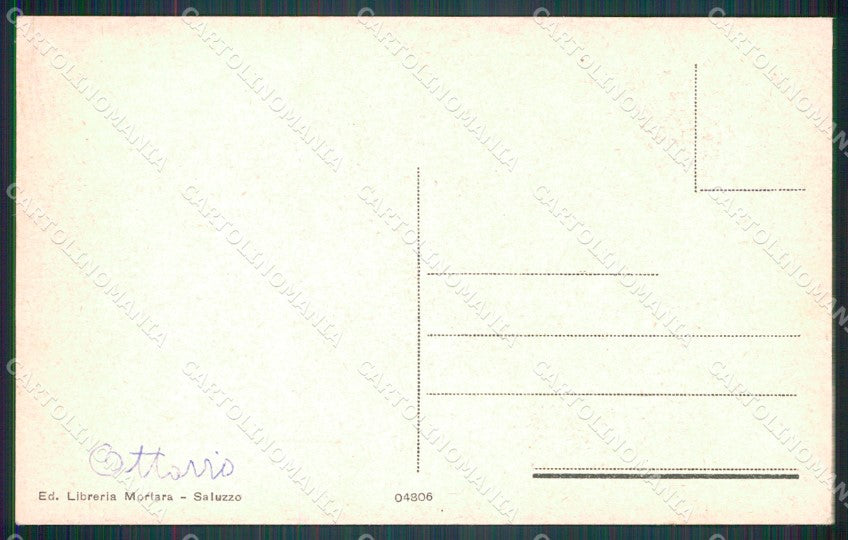 Cuneo Saluzzo Panorama cartolina MT5582 – retro