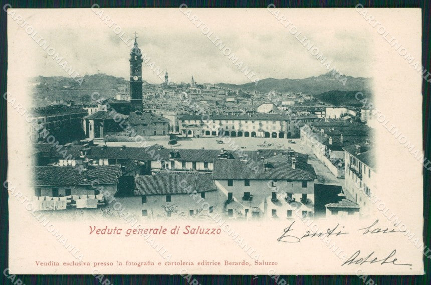 Cuneo Saluzzo Panorama cartolina MT5587 – fronte
